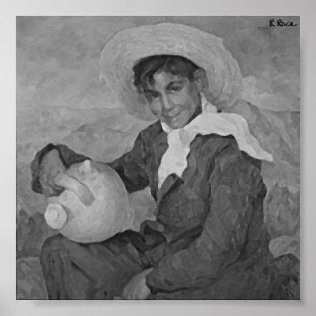 Niño con cantaro Oils Atwork Poster (Framsidan)