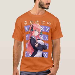 Nino Nakano Waifu Girl japansk Aesthetic Kawaii O T Shirt