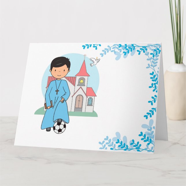 Niño Primera Comunión Fútbol Kort (Framsida)