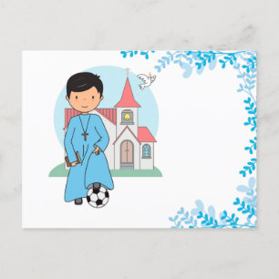 Niño Primera Comunión Fútbol Vykort
