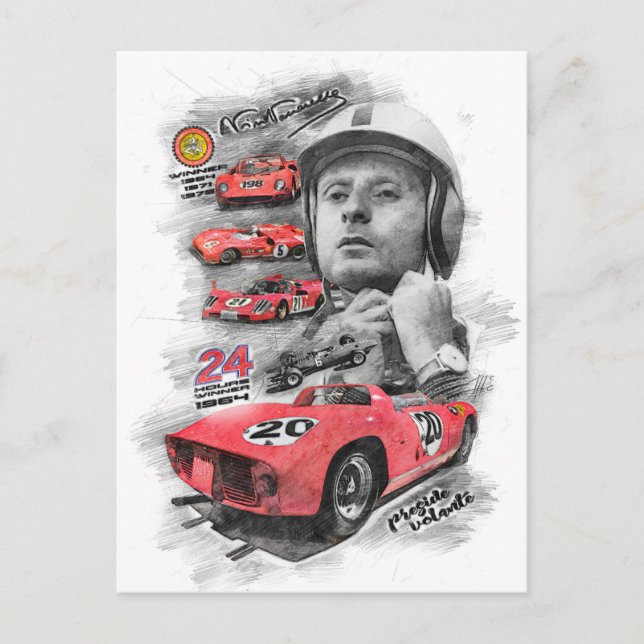 Nino Vaccarella Vykort (Framsida)