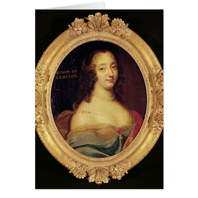 Ninon de Lenclos Hälsningskort (Framsidan)