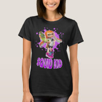 Nintendo Splatoon Squid Kid Rosa Splat Graphic T S