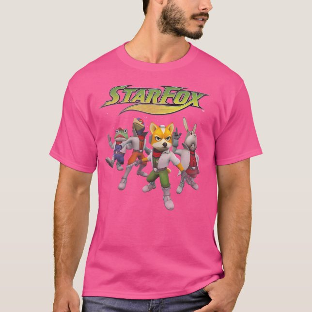 Nintendo Star Fox Group Shot T Shirt (Framsida)