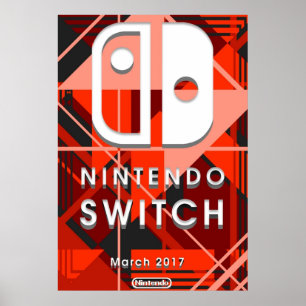 Nintendo Switch-Abstrakt Poster