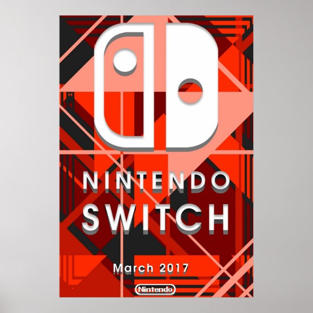 Nintendo Switch-Abstrakt Poster (Framsidan)