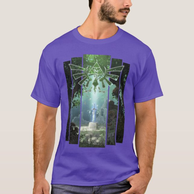 Nintendo Zeldahe Master Sword Lost Woods ee girl T Shirt (Framsida)