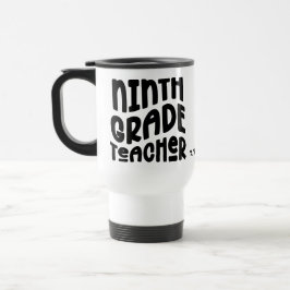 Ninth Grade Teacher Black Typography Design Resemugg