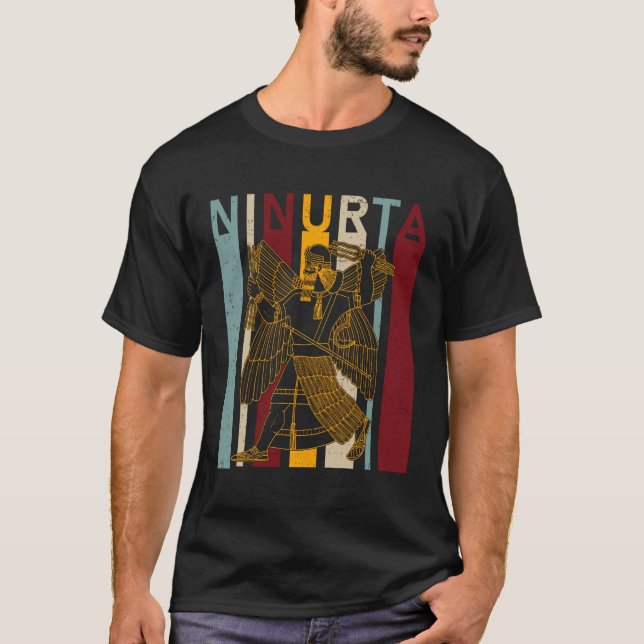 Ninurta Assyrian Empires Ancient Syrien Assur Sume T Shirt (Framsida)