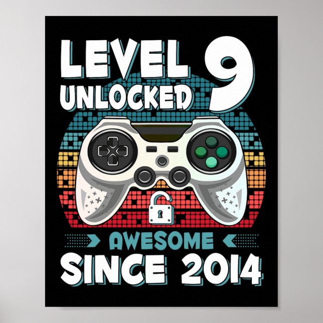 Nio 9 år gamla B Poster (Framsidan)