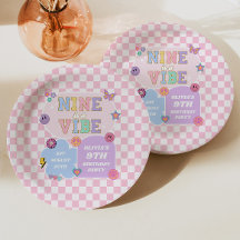 Nio är en Vibe Preppy Patch 9:e Födelsedagsfesten