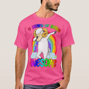 Nio år gammal födelsedag: Goat Dabbing Fantastisk T Shirt