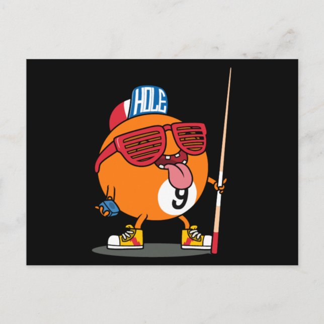 Nio boll i coola vykort (Framsida)