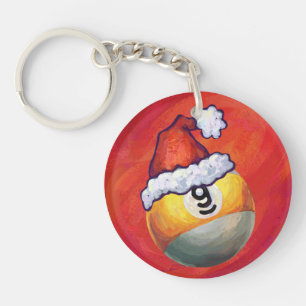 Nio Boll i Santa Hat på Red