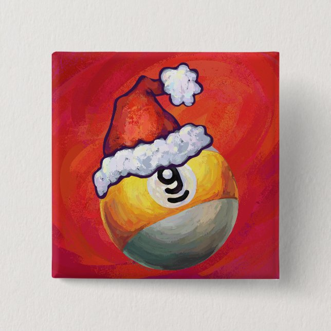 Nio Boll i Santa Hat på Red Knapp (Framsida)