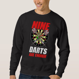 Nio Darts är tillräckligt många Darting Dartboar i Lång Ärmad Tröja