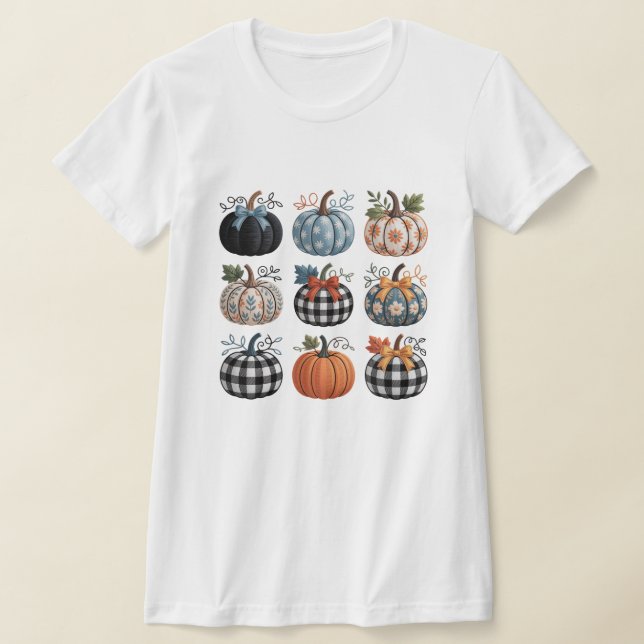 Nio dekorativa påsar Embroidery T-Shirt (Laydown)