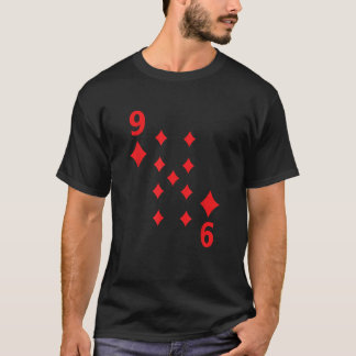 Nio Diamonds poker spelar upp kostnadsskjorta för T Shirt