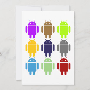 Nio droider Kryp (Android med flera Färgader)