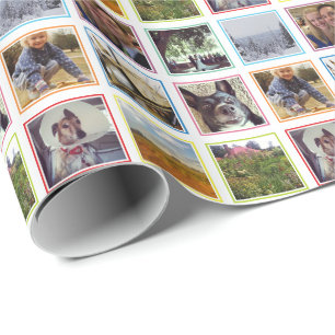 Nio kvadratfoton i Rainbow Ramar Instagram Presentpapper