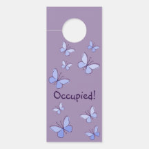 Nio lila Blue Butterflies Lavender Grey