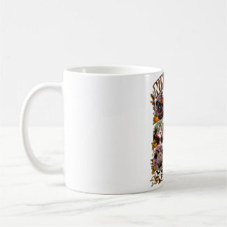 Nio liv efter midnatt Halloween-katter Kaffe Mu Kaffemugg