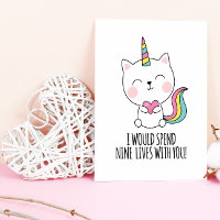 Nio Liv Kattmat Kawaii Alla Hjärtans Dag