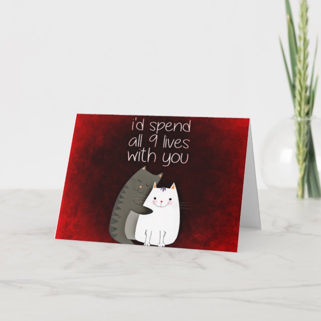 NIO LIVET ANNIVERSARY/KÄRLEK CARD TACK KORT (Framsida)
