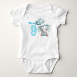 Nio månader för bodykostymen baby t shirt