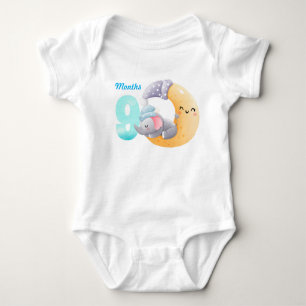 Nio månader för bodykostymen baby t shirt