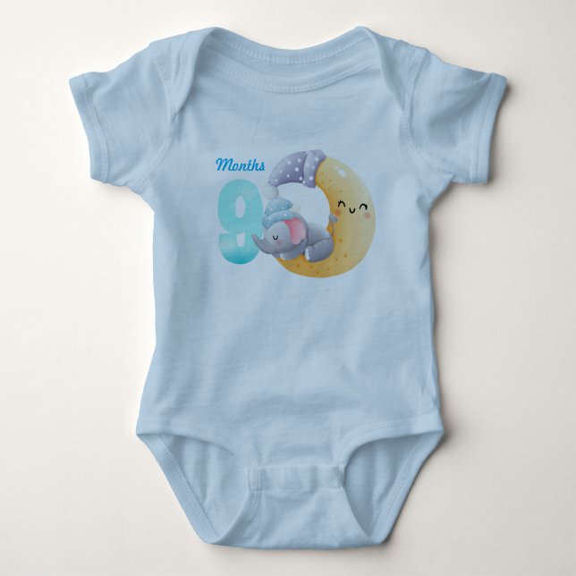 Nio månader för bodykostymen baby t shirt (Framsida)