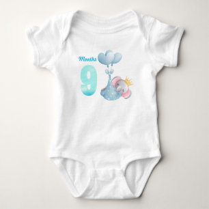 Nio månaders bebis bodysuit t shirt