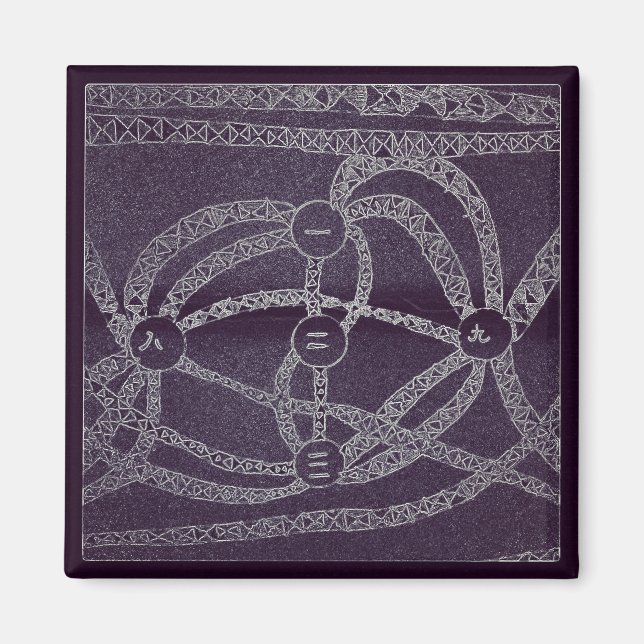 Nio måne i mörken magnet (Framsidan)