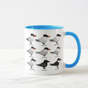 Nio (märkta) Birdorable tärnor, Mugg