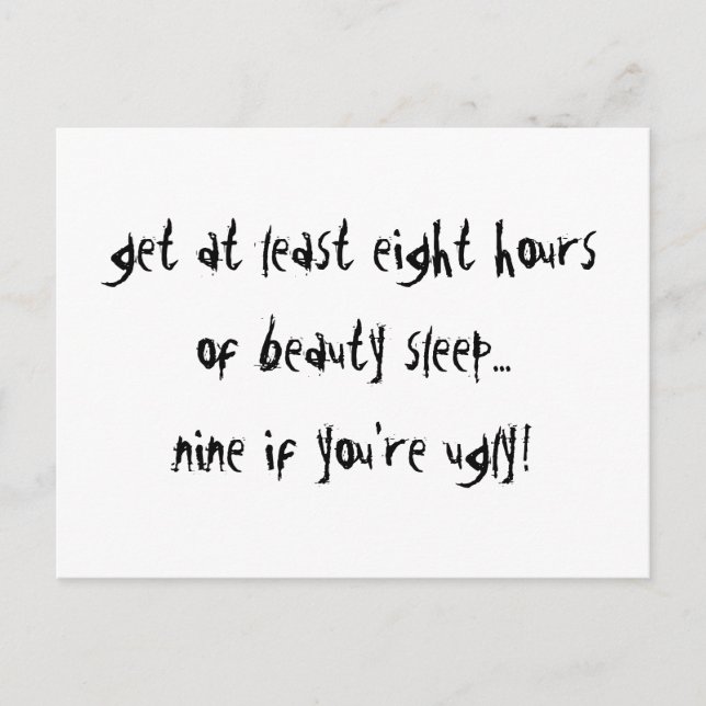 Nio om din fula vykort (Framsida)