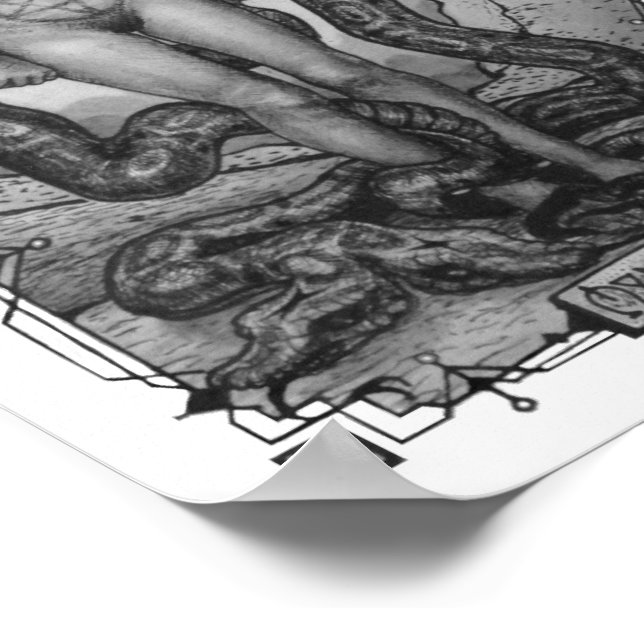 Nio Pentacles (Sm) av R. Mahoney Poster (Hörn)