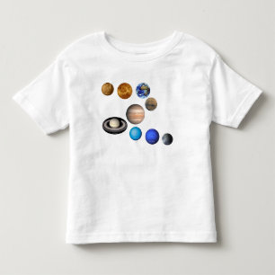 Nio planeter i solsystemet. Kvicksilver, Venus Tee Shirt
