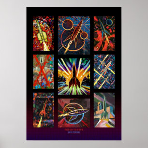 Nio raketer Poster