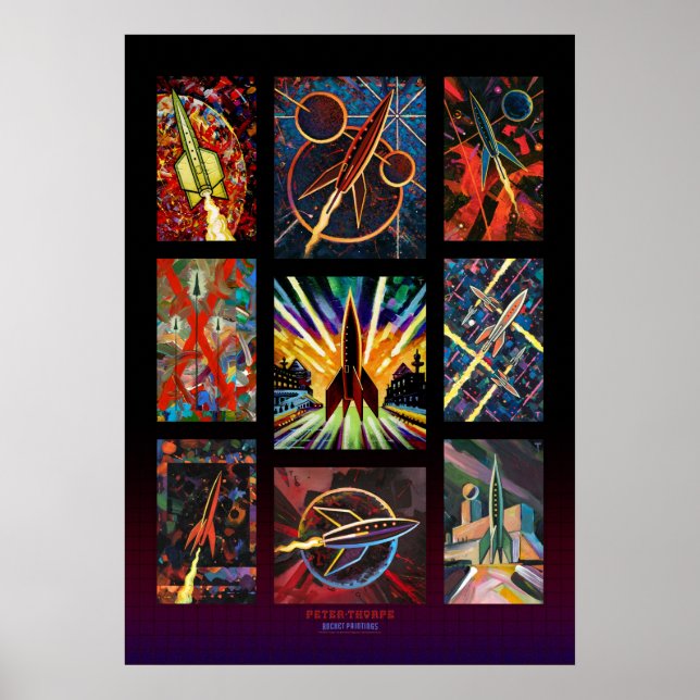 Nio raketer Poster (Framsidan)