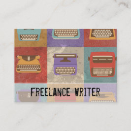 Nio Retro skrivmaskiner Visitkort