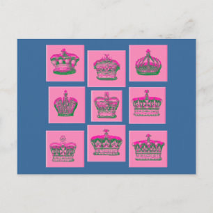 Nio Royal Krona Tshirts, gåvor Vykort