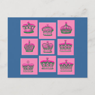 Nio Royal Krona Tshirts, gåvor Vykort