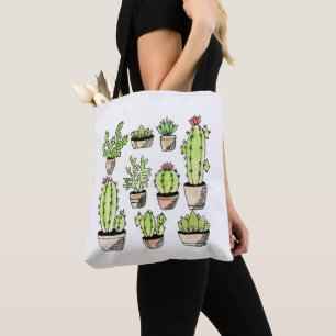 Nio Succulents Tygkasse