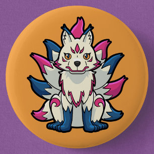 Nio-Tailed Fox- Kyuubi Kitsune Yokai Knapp