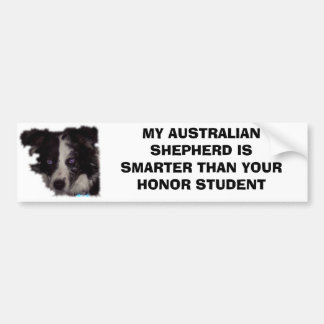 Niobe CO, min australian shepherd är smartare än.. Bildekal