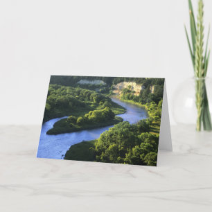 Niobrara River nära Valentine Nebraska Helgkort