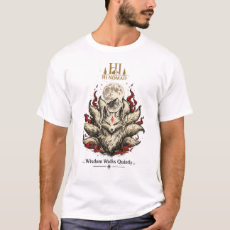 Niofotad Räv Kitsune - Japansk mytologi Estetik T Shirt