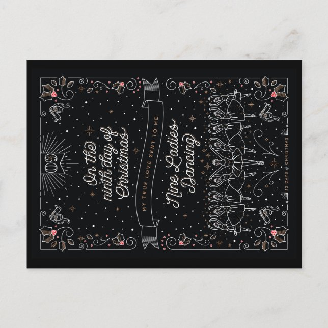 NIONDE DAG AV JUL/julvykortet Helg Vykort (Framsida)