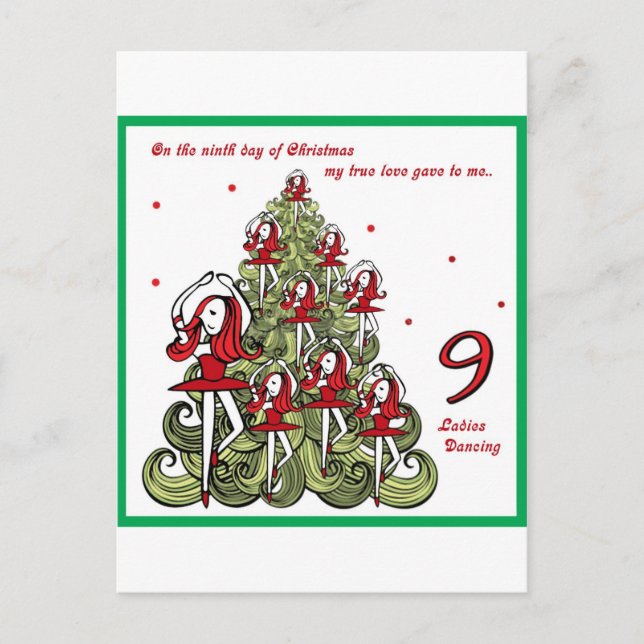 Nionde juldagen helg vykort (Framsida)