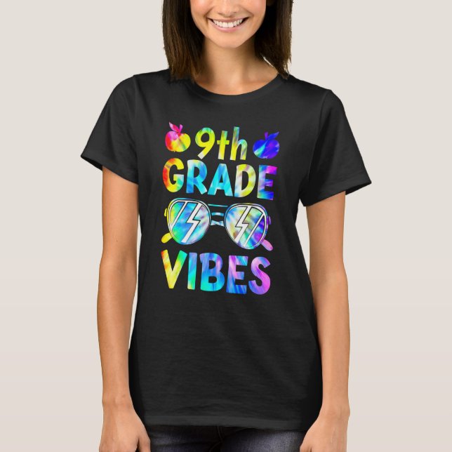 nionde nionde Klass Vibes Back to school Lärare Ki T Shirt (Framsida)